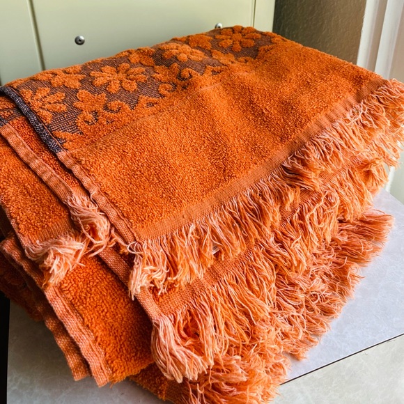 jcpenney Bath Vintage 96s 1970s Fashion Mano Jc Penney Floral Burnt